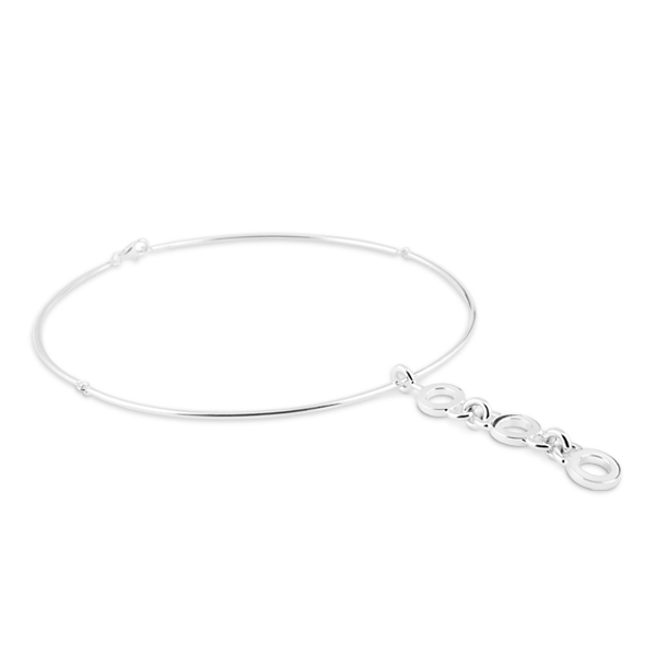 Triple Circle Hanger Zilver