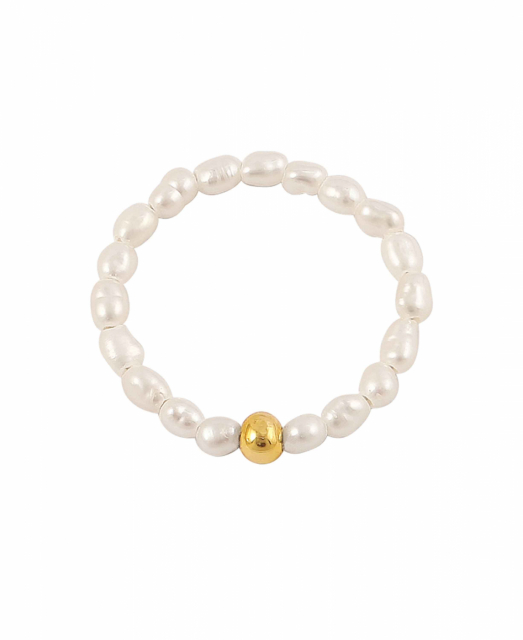 Pearl Ring Goud