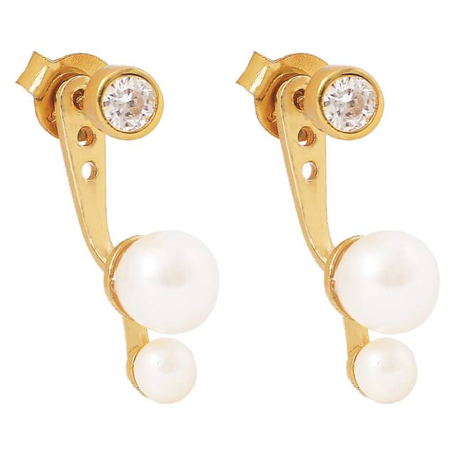 Agnes earstickers Oorbellen Goud