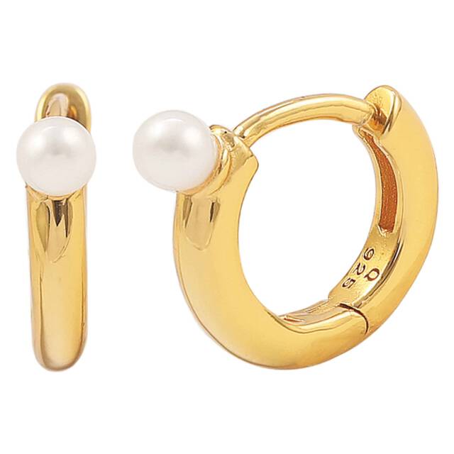 Agnes hoops Oorbellen Goud