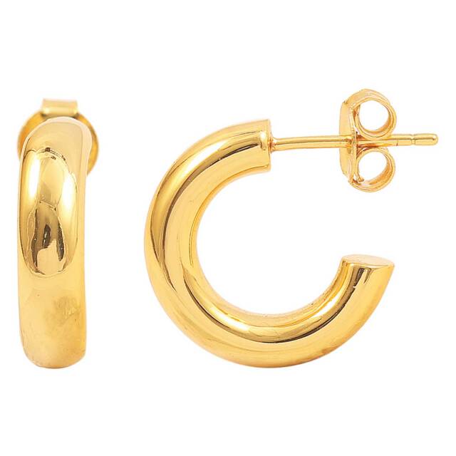 Liva hoops Oorbellen Goud