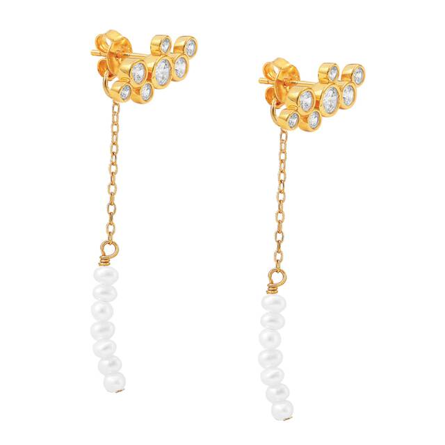 Agnes multi stickers Oorbellen Goud