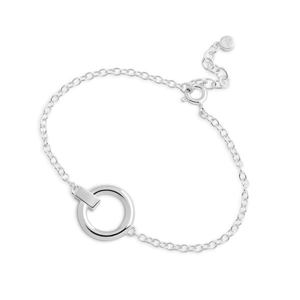 Detail Round Armbanden Zilver