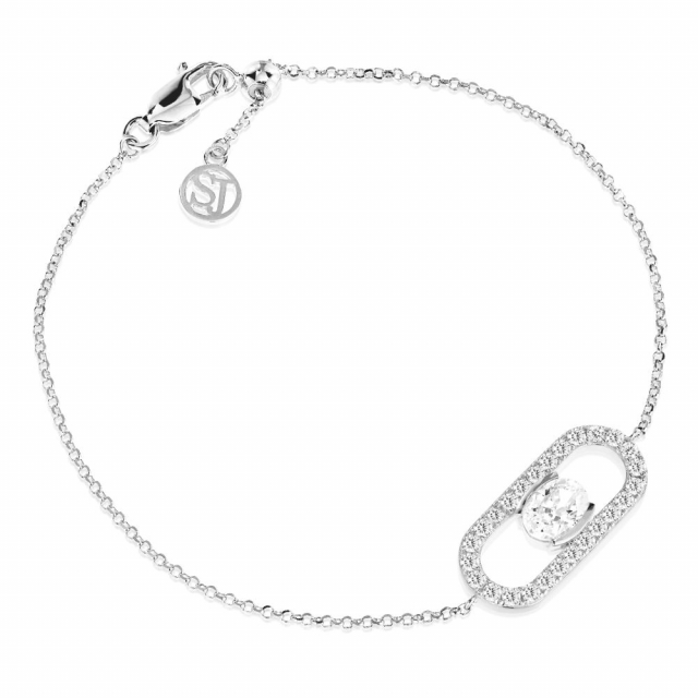 Ellisse Carezza - med vita zirkoner Armbanden