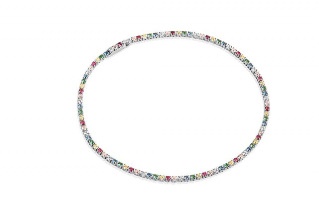 ELLERA Armbanden meerkleurige Zirkoner (Zilver)
