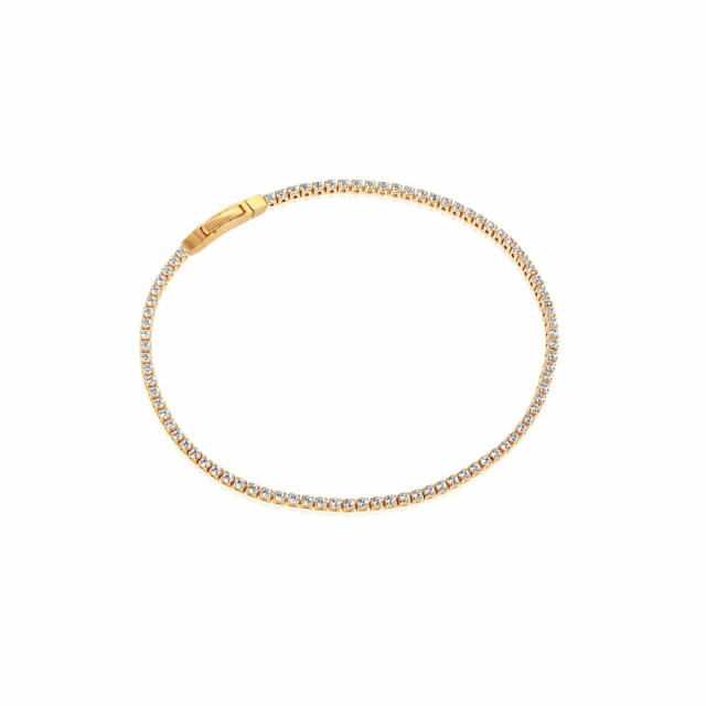 ELLERA Armbanden Vita Zirkoner Goud
