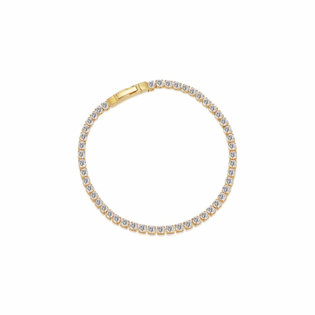 Ellera Grande - 18k Goudpläterad, med vita zirkoner Armbanden