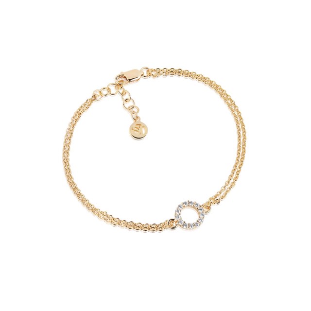 BIELLA PICCOLO Armbanden witte Zirkoner (goud)