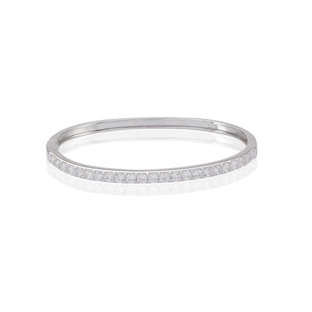 SIENA Armbanden - witte Zirkoner (Zilver)