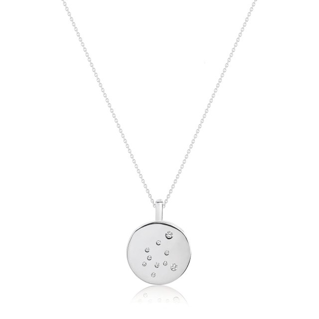 ZODIACO AQUARIUS Kettingen witte Zirkoner (Zilver)