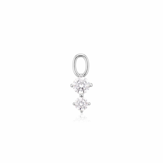 Charm Circolo Due - med vita zirkoner Hoop