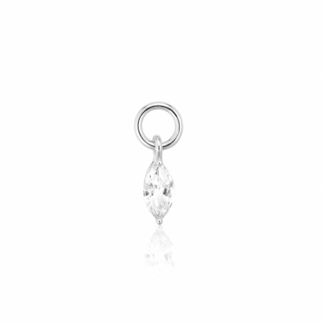Charm Occhio - med vita zirkoner Hoop