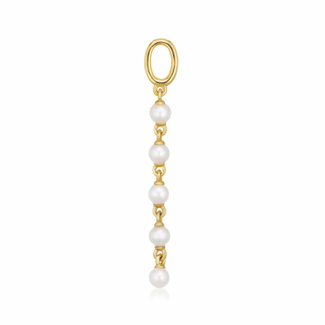 Charm Perla Cinque  - 18k Goudpläterade, med sötvattenpärlor Hoop