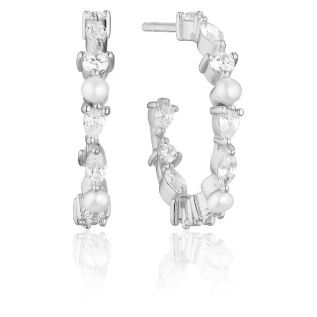 ADRIA CREOLO MEDIO Oorbel Zilver