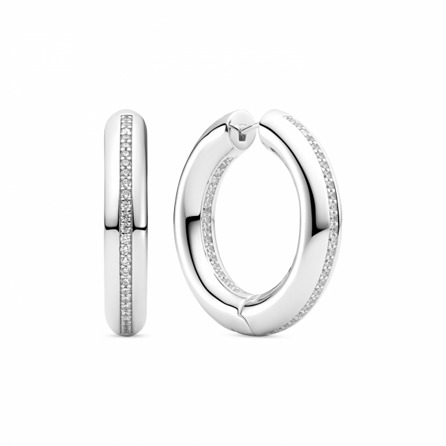 PALERMO MEDIO EARRINGS Silver