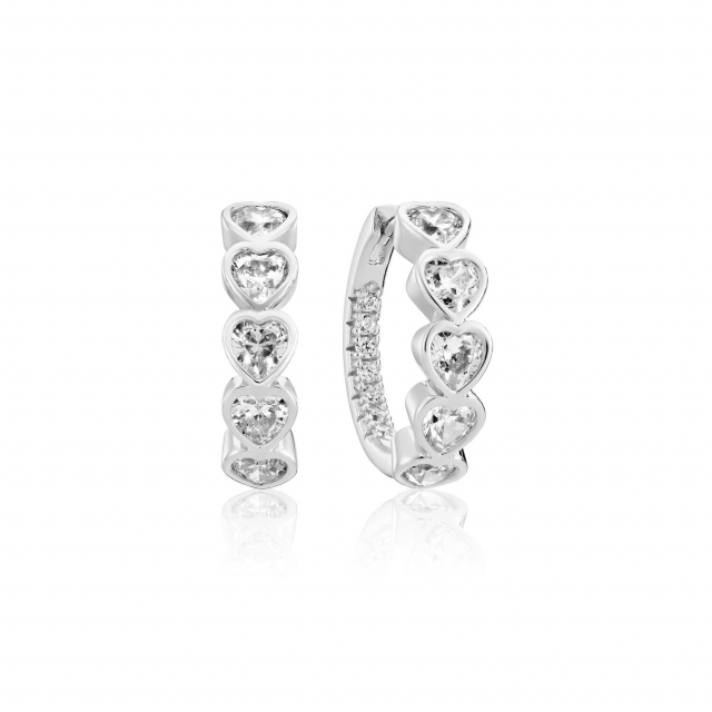 AMORINO CREOLO EARRINGS Zilver
