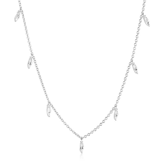 VULCANELLO Kettingen witte Zirkoner (Zilver)