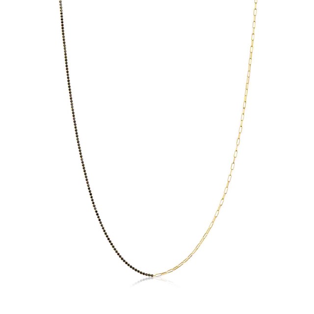 ELLERA Kettingen zwarte Zirkoner (goud)