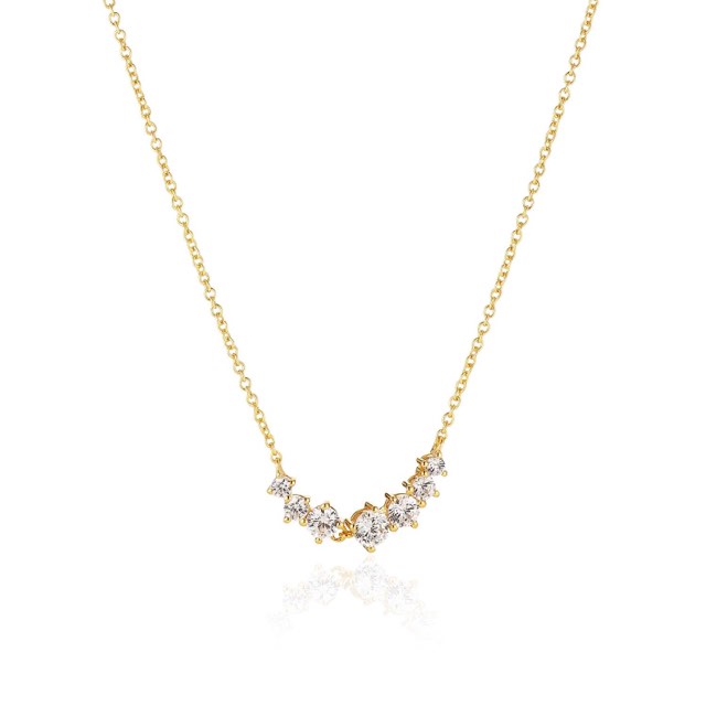 BELLUNO Kettingen witte Zirkoner (goud)