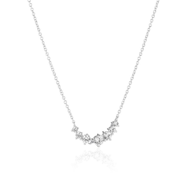 BELLUNO Kettingen witte Zirkoner (Zilver)