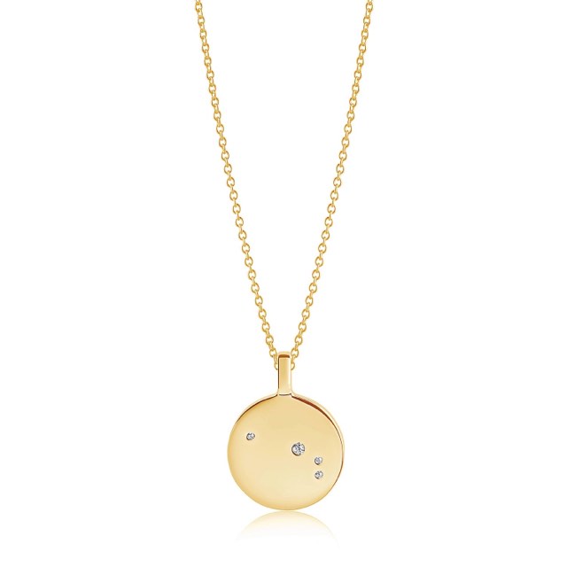 ZODIACO ARIES Kettingen witte Zirkoner (goud)