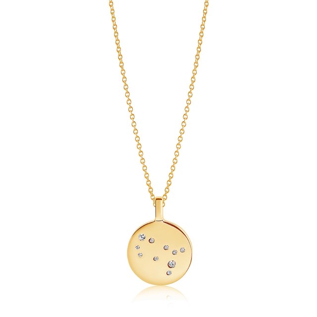 ZODIACO GEMINI Kettingen witte Zirkoner (goud)