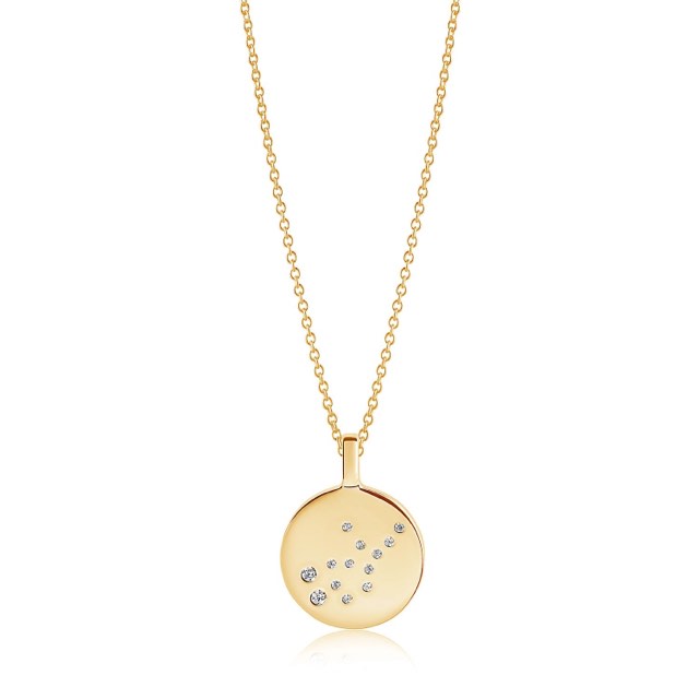 ZODIACO VIRGO Kettingen witte Zirkoner (goud)