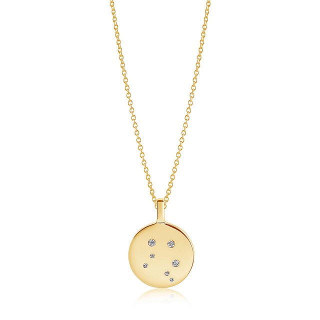ZODIACO LIBRA Kettingen witte Zirkoner (goud)