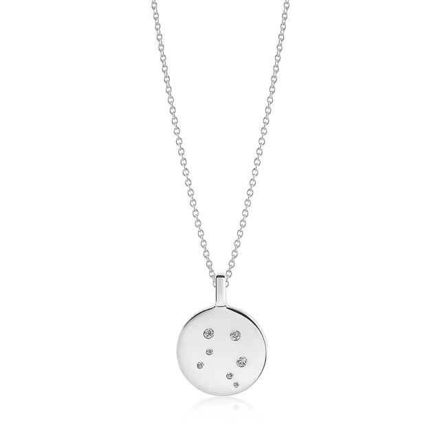 ZODIACO LIBRA Kettingen witte Zirkoner (Zilver)