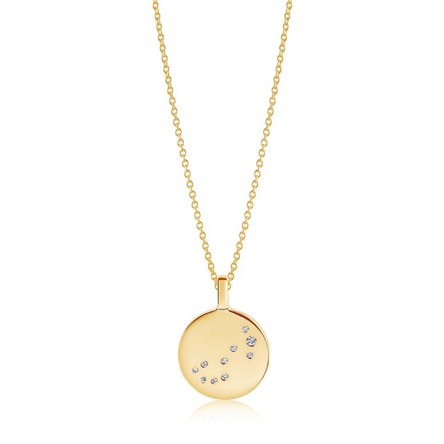 ZODIACO SCORPIO Kettingen witte Zirkoner (goud)