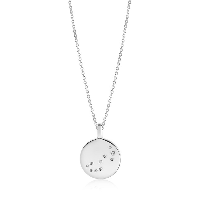 ZODIACO SCORPIO Kettingen witte Zirkoner (Zilver)