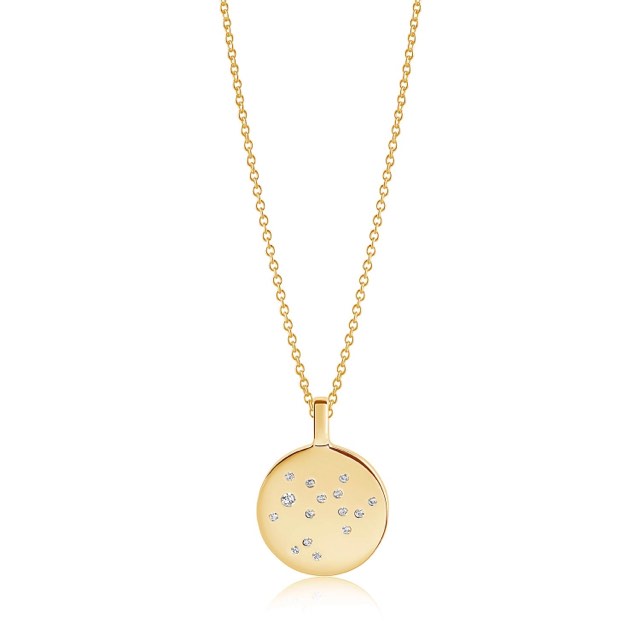 ZODIACO SAGITARIUS Kettingen witte Zirkoner (goud)