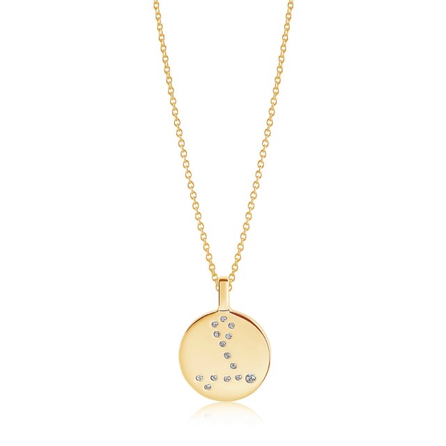 ZODIACO PISCES Kettingen witte Zirkoner (goud)