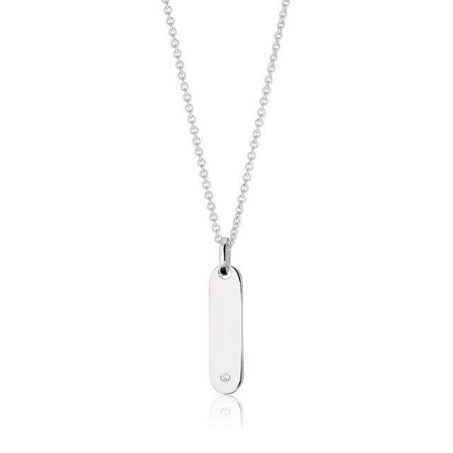 FOLLINA LUNGO Kettingen witte Zirkoner (Zilver) 38-45 cm