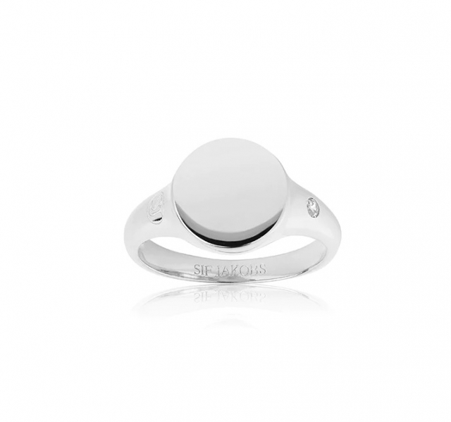 FOLLINA PIANURA PICCOLO ring witte Zirkoner (Zilver)