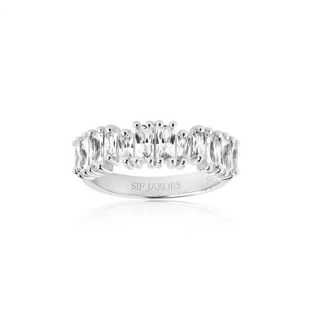 ANTELLA PICCOLO ring witte Zirkoner (Zilver)