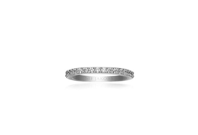 CORTE UNO ring witte Zirkoner (Zilver)