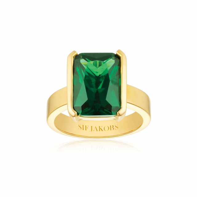 ROCCANOVA GRANDE Ring Grön zirkonia Goud