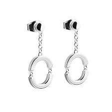 Linked Circle Oorbel Zilver