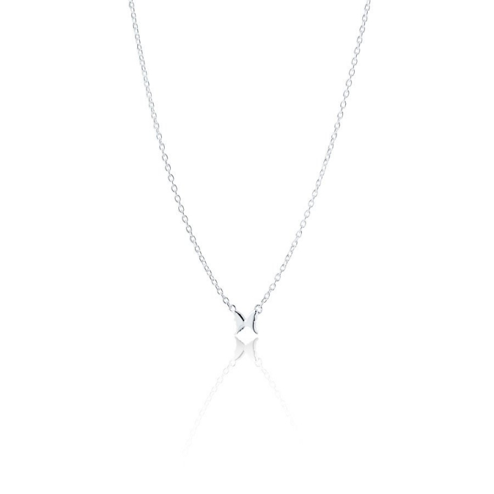Petite papillion  Necklace Silver in de groep Kettingen / Zilveren kettingen bij SCANDINAVIAN JEWELRY DESIGN (s107)