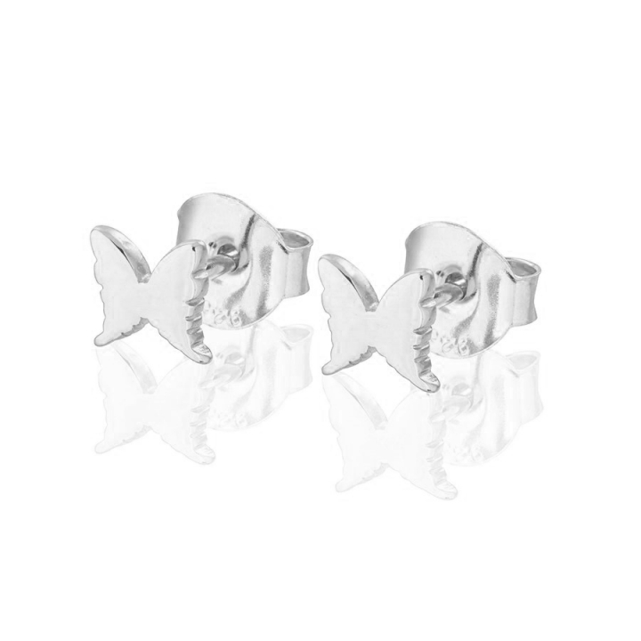 Petite papillion  Earrings Silver in de groep Oorbellen / Zilveren oorbellen bij SCANDINAVIAN JEWELRY DESIGN (s109)