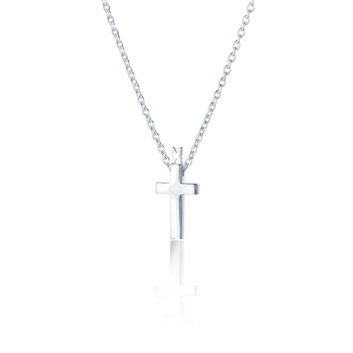 Cross faith Necklace Silver in de groep Kettingen / Zilveren kettingen bij SCANDINAVIAN JEWELRY DESIGN (s115)