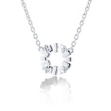 Bricks explosion mini Necklace  Silver in de groep Kettingen / Zilveren kettingen bij SCANDINAVIAN JEWELRY DESIGN (s141)