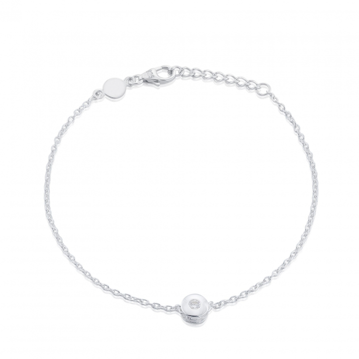 Älskad mini  Bracelet Silver in de groep Armbanden / Zilveren armbanden bij SCANDINAVIAN JEWELRY DESIGN (s198)
