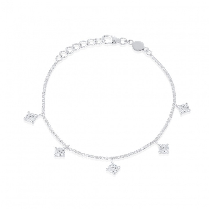 Time to glow Bracelet Silver in de groep Armbanden / Zilveren armbanden bij SCANDINAVIAN JEWELRY DESIGN (s210)