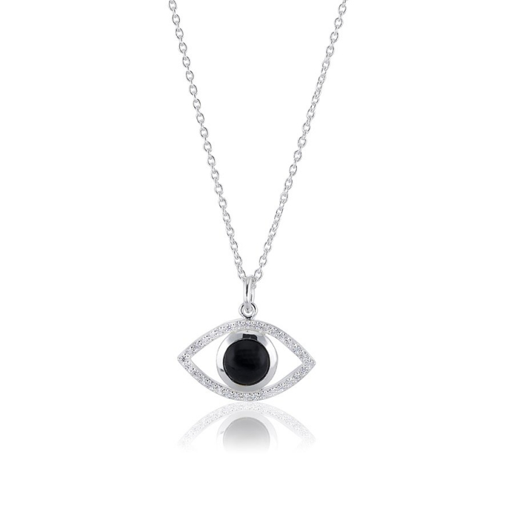 Devine eye Necklace  Silver in de groep Kettingen / Zilveren kettingen bij SCANDINAVIAN JEWELRY DESIGN (s235)