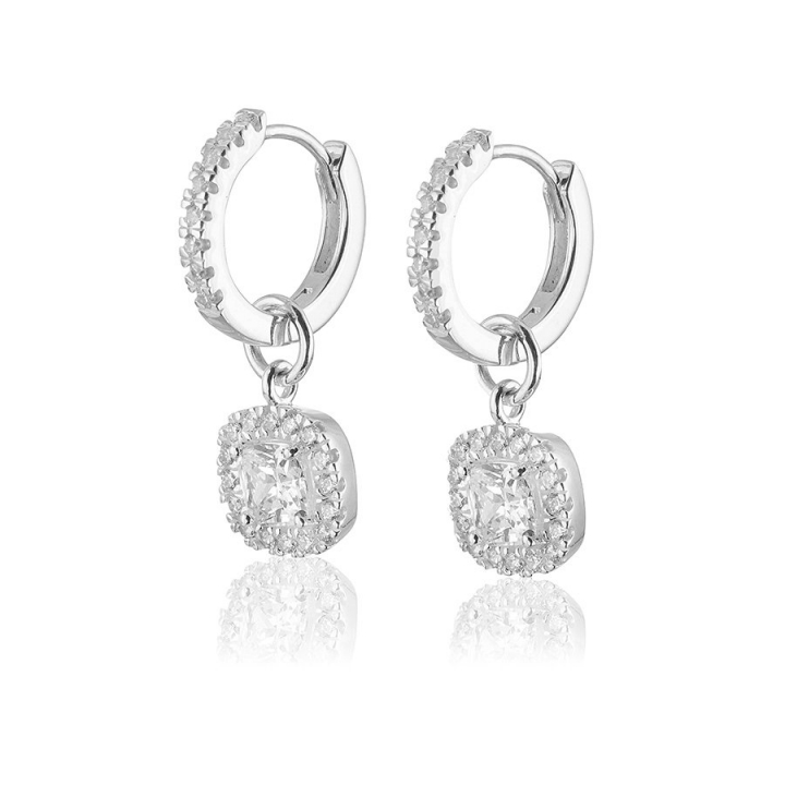 Glamorous Earrings creol Silver in de groep Oorbellen / Zilveren oorbellen bij SCANDINAVIAN JEWELRY DESIGN (s306)