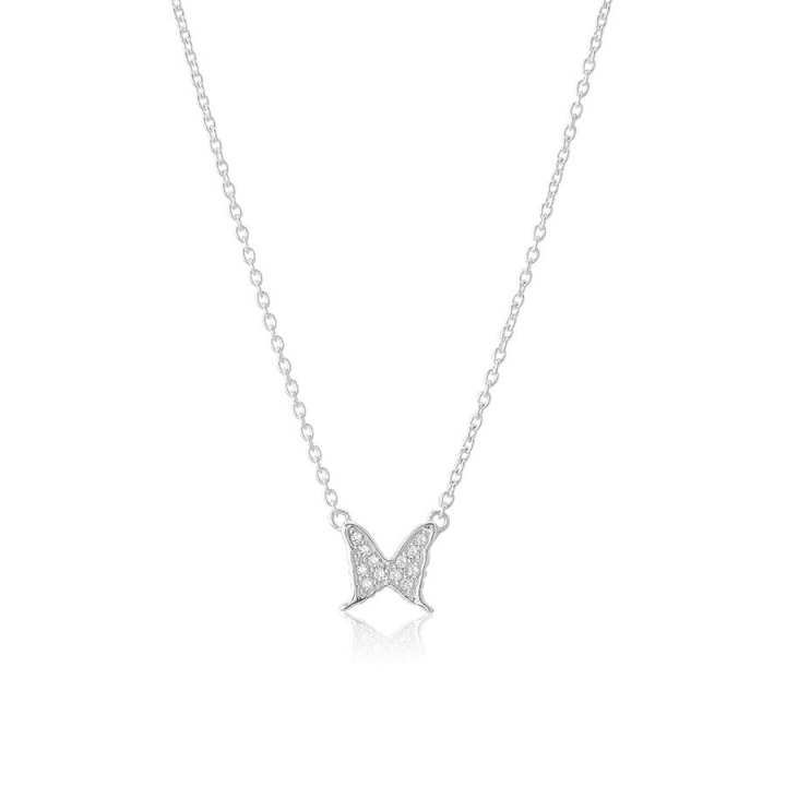Product Image for CAROLINA GYNNING Petite papillion sparkling Necklace Silver