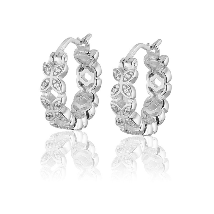 Product Image for CAROLINA GYNNING Sparkling ellipse mini Earrings creol - S Silver
