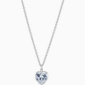 Crazy Diamond Heart Necklace Silver in de groep Kettingen / Zilveren kettingen bij SCANDINAVIAN JEWELRY DESIGN (s373)